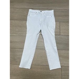 Veronica Beard White Crop Jeans